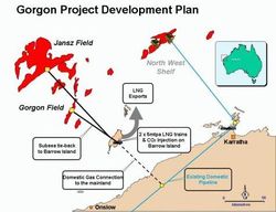 Gorgon gas project_map