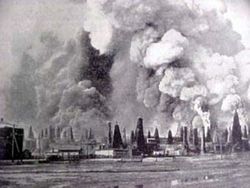 Baku-oil-fields-burning
